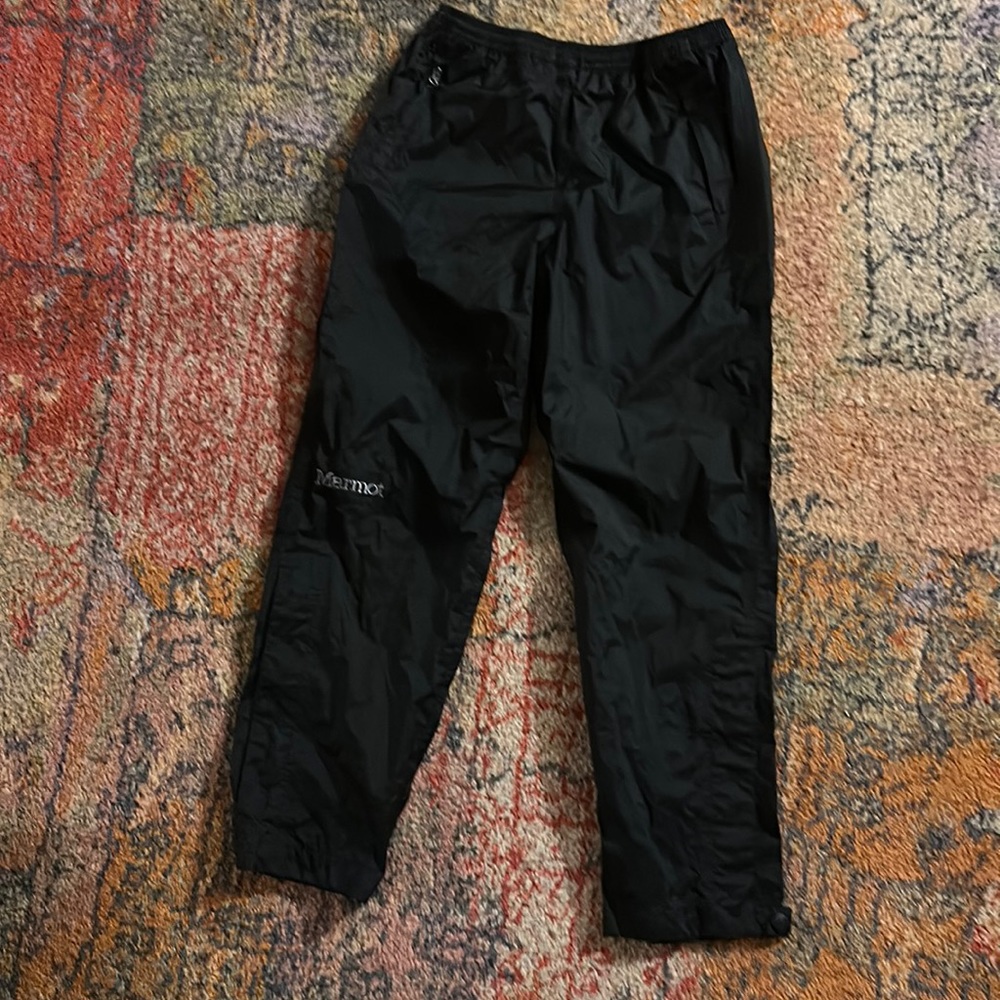 Marmot rain pants. Black. Youth medium, perfect condition